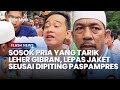 Inilah sosok pria yang tarik leher gibran hingga terjengkang lepas jaket usai dipiting paspampres