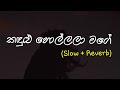 Kandulu Hollala Mage (කඳුළු හොල්ලලා මගේ) Slow + Reverb