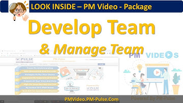 PMP Video Package On Develop Team and Manage Team [A Look Inside This Amazing Video Package]