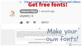 How to get/make fonts!