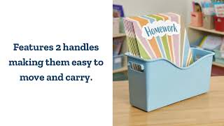 Really Good Stuff® Easy Carry Book and Binder Holder – Set of 6 – Boho