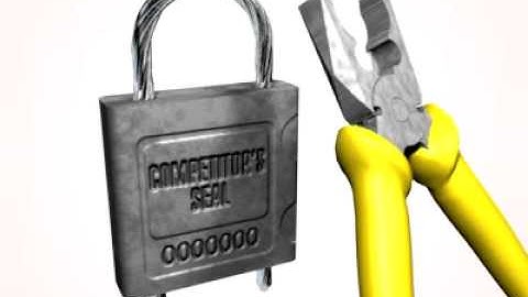 Opening ISO 17712 High Security Cable Seal by Ratcheting