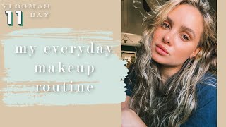 my everyday makeup routine (no foundation) // VLOGMAS day 11