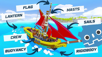 Godot Open World: How i made a Pirate Ship with Sails, Masts