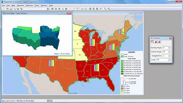 Maptitude 2018 Thematic Mapping, Heat Map Software, Bubble Maps, 3D Maps