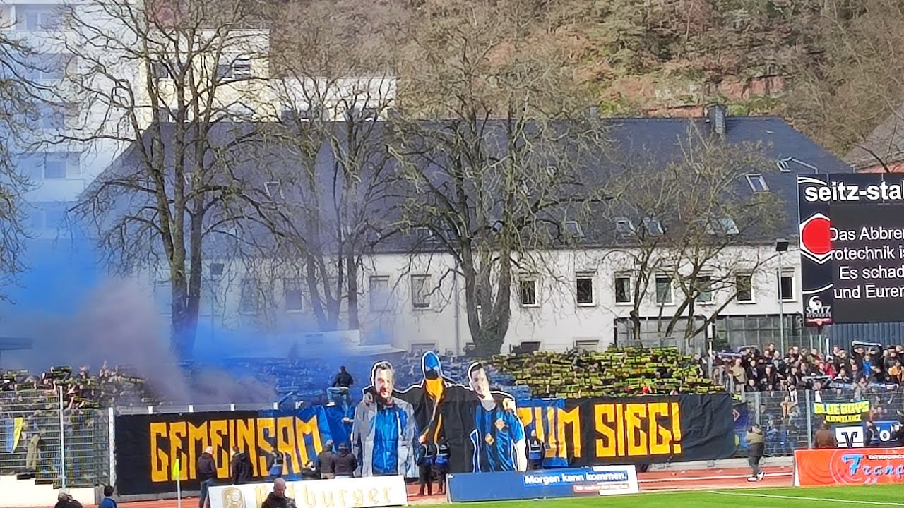 Stimmung bei Eintracht Trier gegen die TuS Koblenz