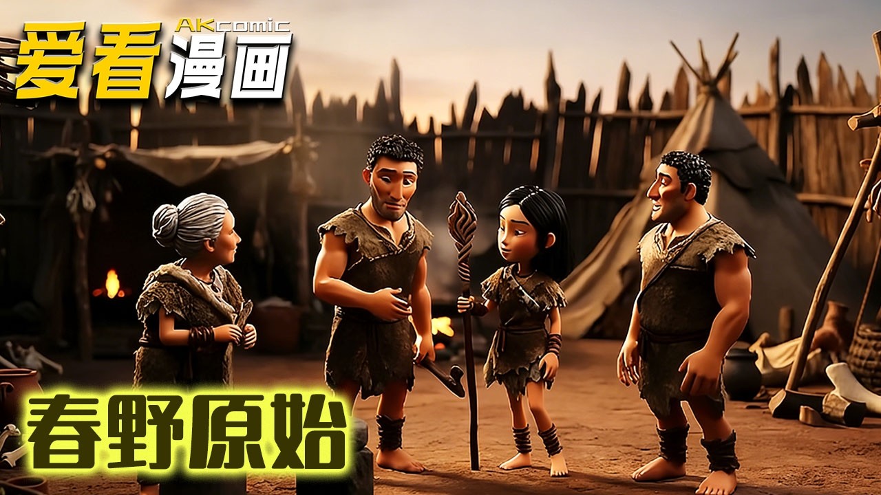 🔥【新番全集来袭】《春野原始》 一觉醒来全家穿越原始部落，我意外当选酋长，面对野兽与部落纷争，举家谋划生计、艰难立足！#animation #爽文 #爱看漫画 #anime
