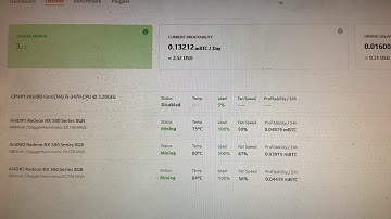 NiceHash Profitability with 3x XFX Rx580 8gb Card Rig making $2.52 USD a day in BTC