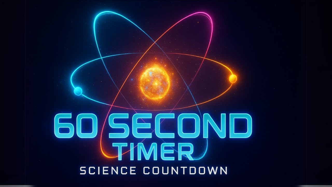 🧪 Electron Orbit Science Timer | 60 Second Animated Countdown ⏱️⚛️ ...