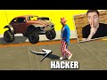 GTA V Online: PARKOUR vs CARROS - ACHEI UM HACKER??!!!