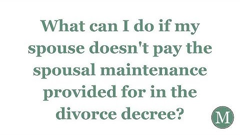 What can I do if my spouse doesn