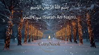 Surah An Najm | Soothing Snow Ambience for Deep Sleep & Spiritual Calm  | سورة النجم screenshot 2