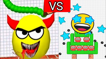 Draw To Smash Logic Puzzle VS Hide Ball Brain Teaser Game | Concentration Ball Game