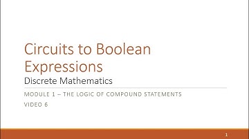 M1 V6 Circuits to Boolean Expressions