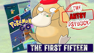 The Artsy Psyduck! (First 15 Pokémon GO Challenge!)