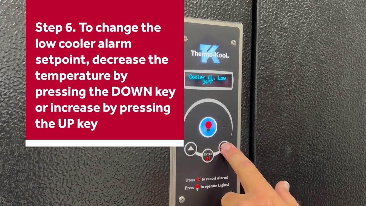 How to Program the Cooler Alarms on a ThermoKool WalkIn Monitor