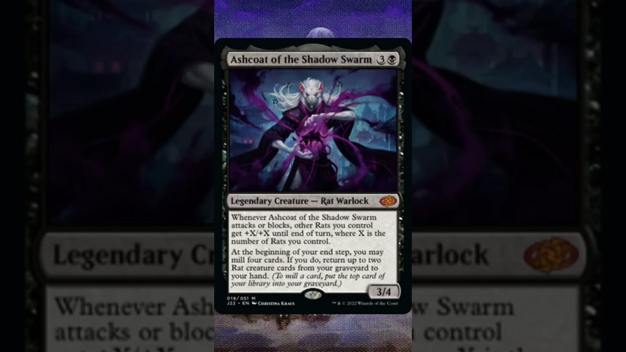 🐀 New RAT Commander! Ashcoat of the Shadow Swarm - Commander Deck Tech MTG EDH