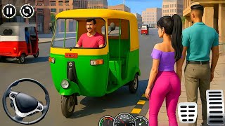 Tuk Tuk Auto Rickshaw Game - Green Auto Rickshaw Racing Taxi Driver Simulator - Android GamePlay screenshot 5