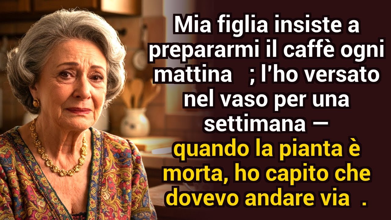 Mia figlia mi faceva il caffè ogni giorno — lo versai in una pianta. Morì. Capì che dovevo andarmene