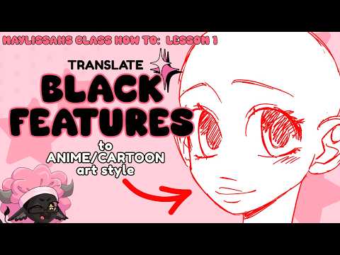 HOW TO draw AFROCENTRIC FEATURES