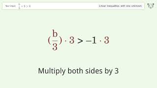 B39 Greater Than 8  Solve Linear Inequalities With One Unknown
