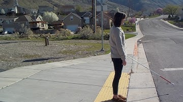 Ready Position & Crosswalk Crossing - O&M Skills