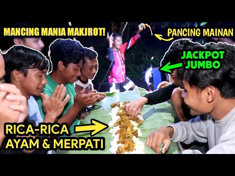 SURGA DI KAMPUNG! Liwetan Masak Rica-rica Ayam dan Merpati sambil Mancing Ikan Jumbo (nikmat sekali)