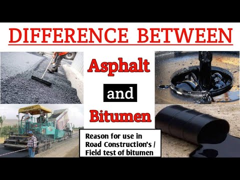 Video: Bitumen - what is it? Properties and scope of bitumen