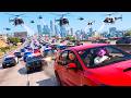 Sobreviví a 50 Policias REALES en GTA V