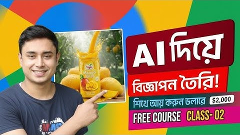 AI দিয়ে ইমেজ, কন্টেন্ট ও বিজ্ঞাপন তৈরি | Promotional Ads Design by AI | Complete AI  Tutorial 2026 