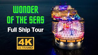 Wonder of the Seas | 4k Ultra HD Full Ship Tour with ship map | 2024 Review