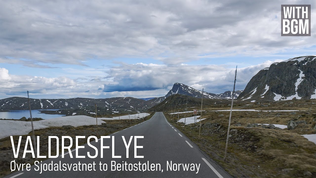 Norway Scenic Drive 4K [Music] | Øvre Sjodalsvatnet to Valdresflye and Beitostølen