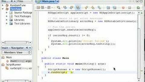 NetBeans, Java, AppleScript and iTunes - Part 1
