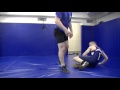 Интересный прием. Проход в одну ногу со сбиванием (редко используемый). freestyle wrestling training