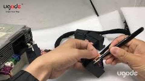 ugode Android BMW BENZ screen relocate optic fiber cable switch instruction