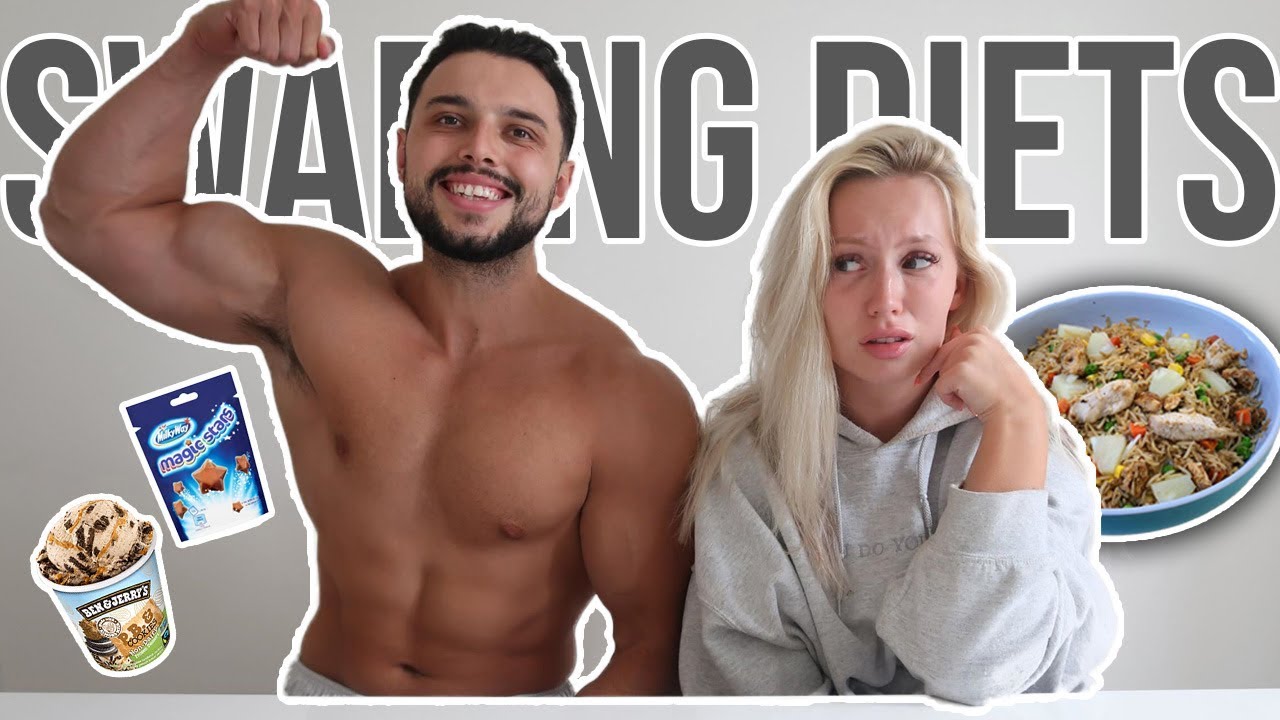 I Swapped DIETS With My Bodybuilding BOYFRIEND for 24 HOURS!