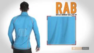 Rab DRYflo® Midweight Base Layer Top - Zip Neck, Long Sleeve (For Men)