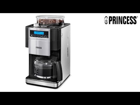 Princess 249402 Grind & Brew Deluxe Coffee Maker – Built-in Grinder – 10 to 12 cups