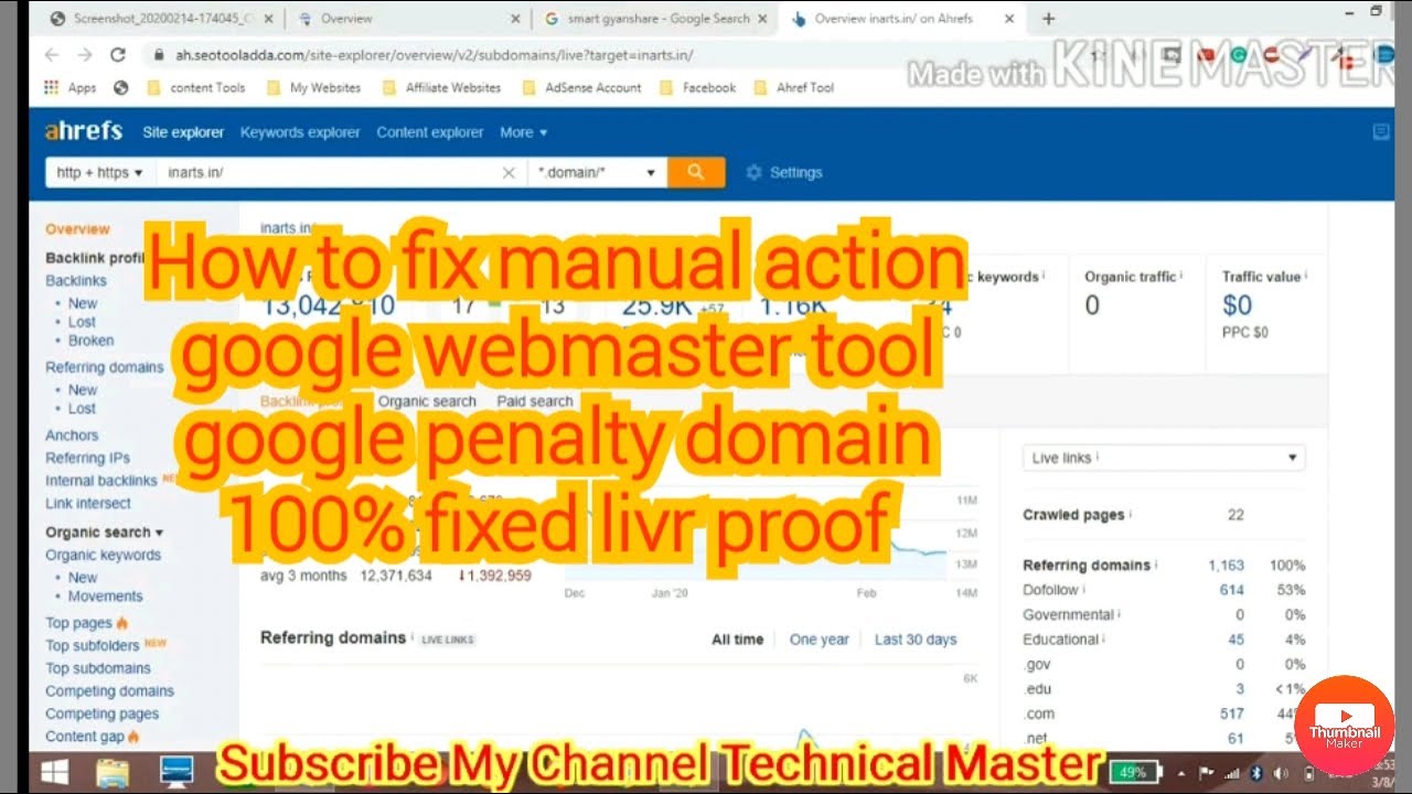 How to fix manual action google webmaster tool google penalty domain 100% fixed liv proof