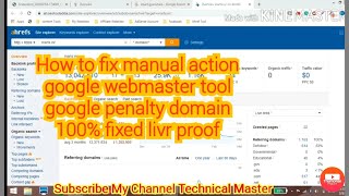 How to fix manual action google webmaster tool google penalty domain 100% fixed liv proof