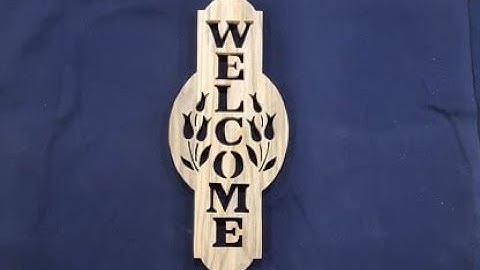 Pallet Wood Welcome Sign, Scroll Saw