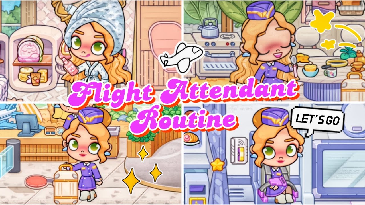 My Morning Routine as a Flight Attendant 🧑‍ ️ ️ / Avatar World - YouTube