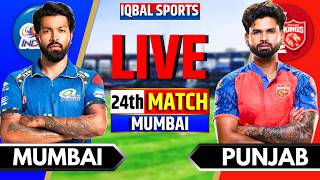LIVE: MI vs PBKS, IPL 2026 Match 24 | Mumbai vs Punjab Live | Live Cricket Match Today, Iqbal Sports screenshot 2
