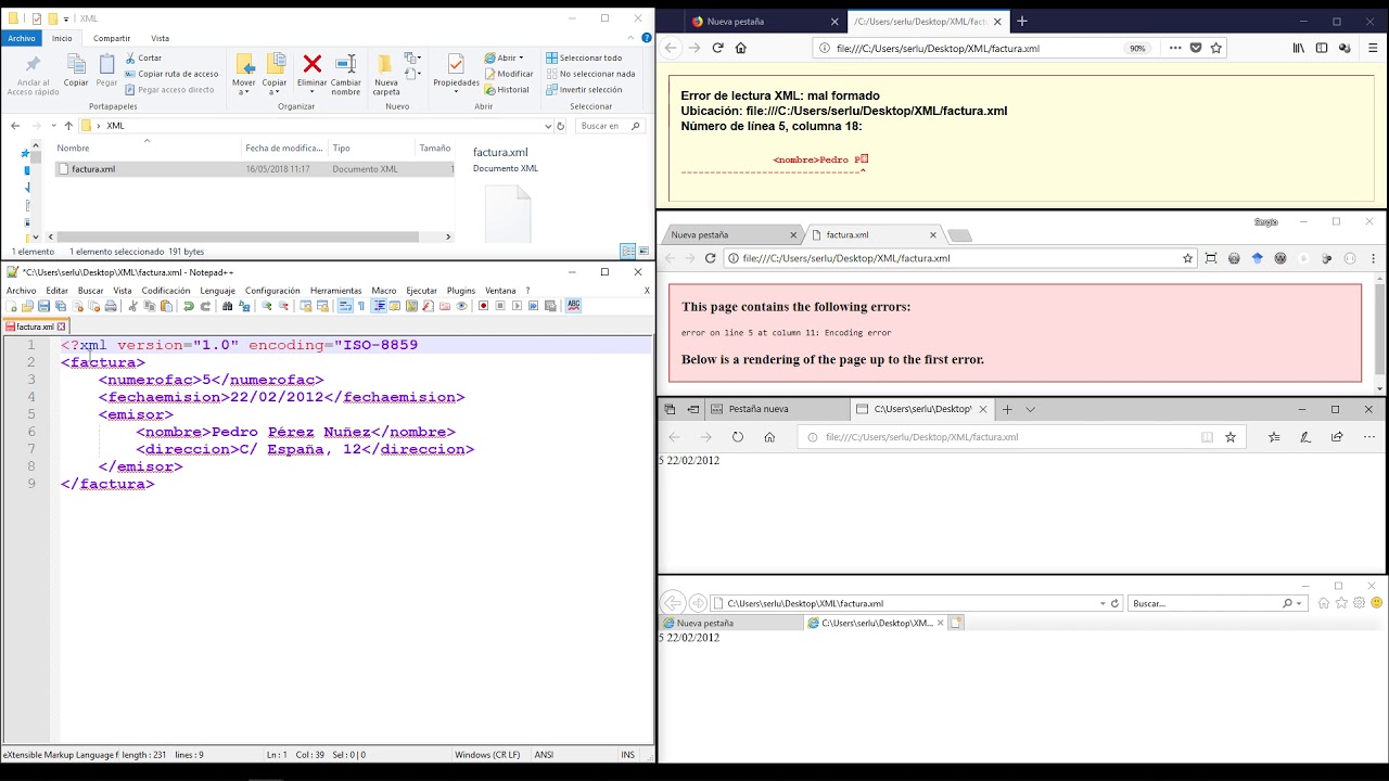 XML: Mi segundo documento XML - YouTube