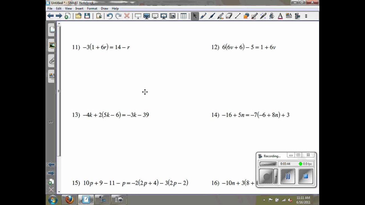 Solving Multi Step Equations Kuta Software Infinite Algebra 2 Ghchs