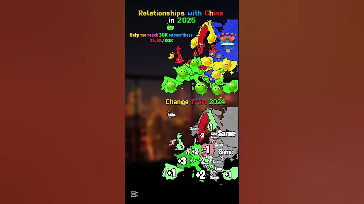 Relationships with China in 2025 #mapping #geoportal #map #mapguide #europe #geography #mapper