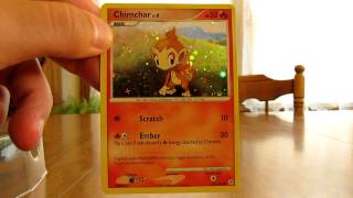 Opening a Chimchar Pokemon Card Trio Box