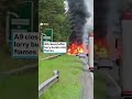 A9 closed after lorry 'bursts into flames' as firefighters tackle blaze