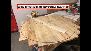 How to make a perfectly round table top (using a router)