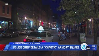 Police chief details chaotic Armory Square